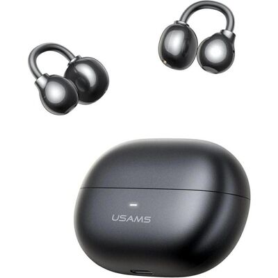 Usams Earphones Bluetooth Echo R02 Clip-on wireless grey (7 h, Sans fil), Écouteurs, Gris Usams Earphones Bluetooth Echo R02 Clip-on wireless grey (7 h, Sans fil), Écouteurs, Gris