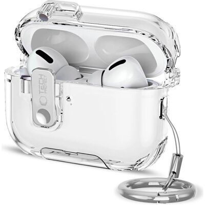 Tech-Protect Bounce Pro Apple AirPods Pro 3 (Couvercle de l'étui de chargement), Étui pour écouteurs + casque, Transparent Tech-Protect Bounce Pro Apple AirPods Pro 3 (Couvercle de l'étui de chargement), Étui pour écouteurs + casque, Transparent