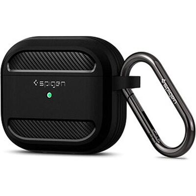 Spigen Rugged Armor case for Airpods 3 matte black (Manchon pour casque d'écoute), Étui pour écouteurs + casque, Noir Spigen Rugged Armor case for Airpods 3 matte black (Manchon pour casque d'écoute), Étui pour écouteurs + casque, Noir