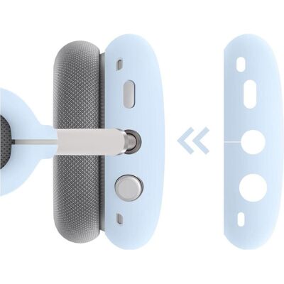 Screenguard Etui en silicone liquide 3-en-1 Set Sky (Manchon pour casque d'écoute), Étui pour écouteurs + casque, Bleu Screenguard Etui en silicone liquide 3-en-1 Set Sky (Manchon pour casque d'écoute), Étui pour écouteurs + casque, Bleu