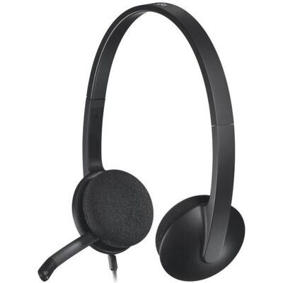 Logitech H340 (Filaire, USB-A, Skype), Casque micro de bureau, Noir Logitech H340 (Filaire, USB-A, Skype), Casque micro de bureau, Noir