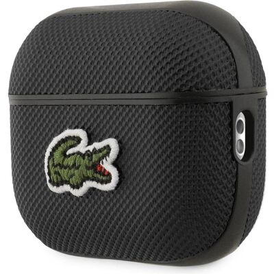 Lacoste Petit Pique Croc Logo Patch Case for AirPods Pro 2 Black (Manchon pour casque d'écoute), Étui pour écouteurs + casque, Noir Lacoste Petit Pique Croc Logo Patch Case for AirPods Pro 2 Black (Manchon pour casque d'écoute), Étui pour écouteurs + casque, Noir