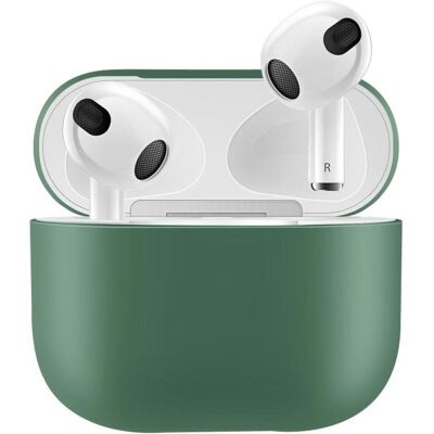 Screenguard Étui en silicone liquide pour Apple AirPods (2021) (Manchon pour casque d'écoute), Étui pour écouteurs + casque, Vert Screenguard Étui en silicone liquide pour Apple AirPods (2021) (Manchon pour casque d'écoute), Étui pour écouteurs + casque, Vert