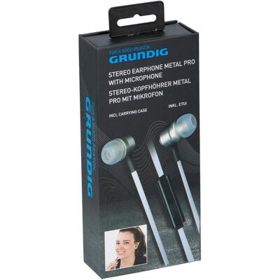 Grundig Ecouteurs avec câble micro plat, Écouteurs Grundig Ecouteurs avec câble micro plat, Écouteurs