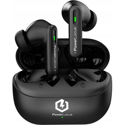 PowerLocus Fit Bluetooth-Earphones mit ANC (ANC, 5 h, Sans fil), Écouteurs, Noir PowerLocus Fit Bluetooth-Earphones mit ANC (ANC, 5 h, Sans fil), Écouteurs, Noir