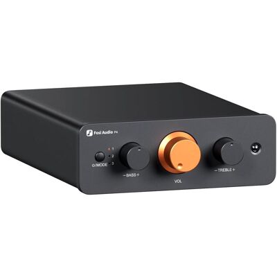Fosi Audio P4 (Étape préliminaire), Amplificateur stéréo, Noir Fosi Audio P4 (Étape préliminaire), Amplificateur stéréo, Noir