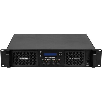 Omnitronic MTC-3204DSP Amplificateur de puissance 4 canaux avec DSP (Amplificateur, Stade final), Processeur d’effets audio, Noir Omnitronic MTC-3204DSP Amplificateur de puissance 4 canaux avec DSP (Amplificateur, Stade final), Processeur d’effets audio, Noir