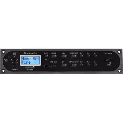 Monacor PA-1120DMT Insert de Message Numérique / Minuterie - Noir Monacor PA-1120DMT Insert de Message Numérique / Minuterie - Noir