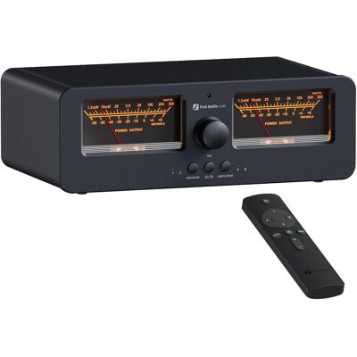 Fosi Audio LC30, Amplifier- und Speaker-Selector mit VU Meter, Amplificateur stéréo, Noir Fosi Audio LC30, Amplifier- und Speaker-Selector mit VU Meter, Amplificateur stéréo, Noir