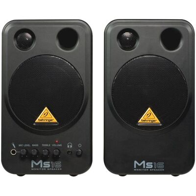 Behringer Ms16 (Actif, Couples), Enceinte studio, Noir Behringer Ms16 (Actif, Couples), Enceinte studio, Noir