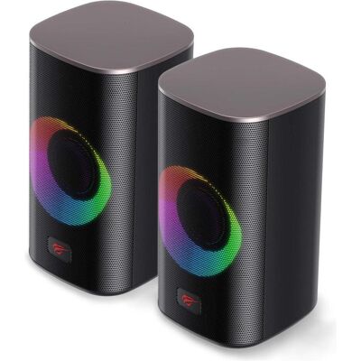 Havit - Wireless Speaker (SK212SE) - with RGB Lights, 3W x 2, 950mA, USB, Jack 3.5mm - Black, Haut-parleur PC, Noir Havit - Wireless Speaker (SK212SE) - with RGB Lights, 3W x 2, 950mA, USB, Jack 3.5mm - Black, Haut-parleur PC, Noir