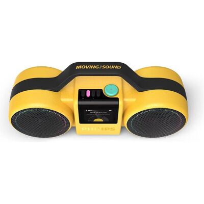 Philips TAMS60 - The Roller Boombox - Gul (24 h), Enceinte Bluetooth, Jaune Philips TAMS60 - The Roller Boombox - Gul (24 h), Enceinte Bluetooth, Jaune