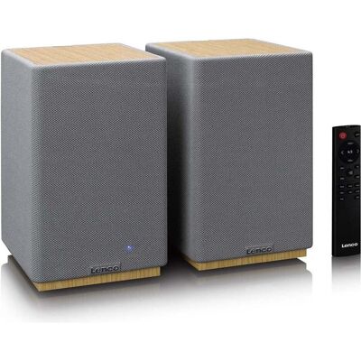 Lenco Aktiv Lautsprecher, 2x40W, Wood, BT, opt.In, USB, AUX, Enceinte Bluetooth, Marron Lenco Aktiv Lautsprecher, 2x40W, Wood, BT, opt.In, USB, AUX, Enceinte Bluetooth, Marron
