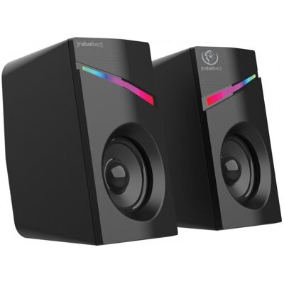 Rebeltec Haut-parleur 2 : 0 POP, Haut-parleur PC, Noir Rebeltec Haut-parleur 2 : 0 POP, Haut-parleur PC, Noir
