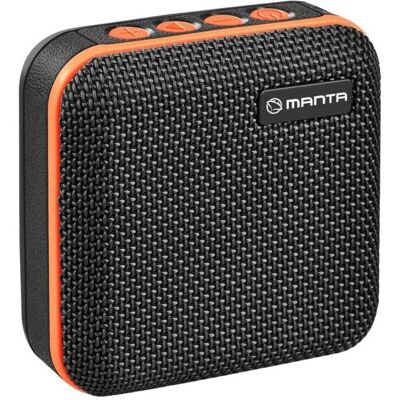 Haut-parleur Bluetooth Manta SPK01GO - Portable, 10W, Noir Haut-parleur Bluetooth Manta SPK01GO - Portable, 10W, Noir