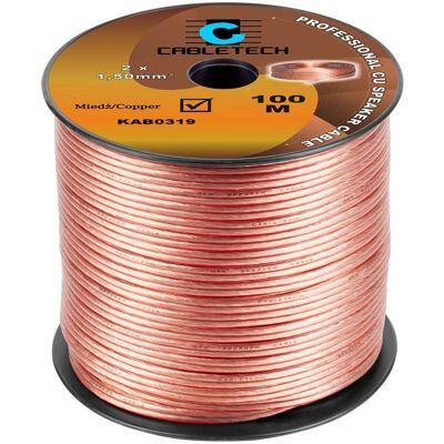 Cabletech Câble de haut-parleur de 1,5 mm (0.15 m, 1.50 mm²² mm), Câble d'enceinte Cabletech Câble de haut-parleur de 1,5 mm (0.15 m, 1.50 mm²² mm), Câble d'enceinte