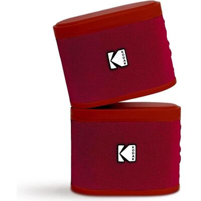 Kodak SoundBrix Wireless Stack Speaker (Reverb Red), 2PCS, Enceinte Bluetooth, Rouge Kodak SoundBrix Wireless Stack Speaker (Reverb Red), 2PCS, Enceinte Bluetooth, Rouge