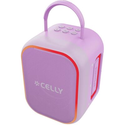 Celly Verschiedene Marken, Kabelloser Lautsprecher, Mikrofon (5 h), Enceinte Bluetooth, Violet Celly Verschiedene Marken, Kabelloser Lautsprecher, Mikrofon (5 h), Enceinte Bluetooth, Violet