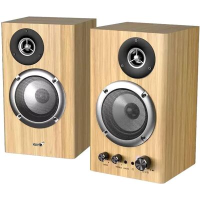 Genius repro SP-HF1812BT / hellbraun / Holz / BT, Enceinte Bluetooth, Marron Genius repro SP-HF1812BT / hellbraun / Holz / BT, Enceinte Bluetooth, Marron