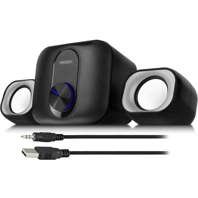 Eminent EM3515 Noir 2.1 ensemble d'enceintes - Enceintes Eminent EM3515 Noir 2.1 ensemble d'enceintes - Enceintes