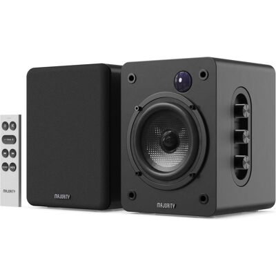 Majority D50X Aktiv Regal-Lautsprecher Black (1 paire, 60 W), Enceinte hifi + home cinéma, Noir Majority D50X Aktiv Regal-Lautsprecher Black (1 paire, 60 W), Enceinte hifi + home cinéma, Noir