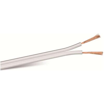 Purelink Câble de haut-parleur, 2x2,5 mm², 100m, blanc, CCA (100 m, 2.50 mm²² mm), Câble d'enceinte, Blanc Purelink Câble de haut-parleur, 2x2,5 mm², 100m, blanc, CCA (100 m, 2.50 mm²² mm), Câble d'enceinte, Blanc