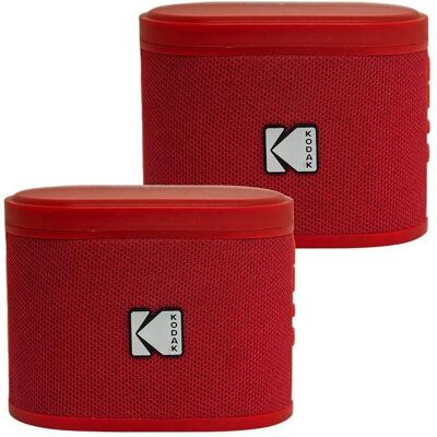 Kodak SoundBrix Wireless Stack Speaker (Reverb Red), 2PCS, Enceinte Bluetooth, Rouge Kodak SoundBrix Wireless Stack Speaker (Reverb Red), 2PCS, Enceinte Bluetooth, Rouge