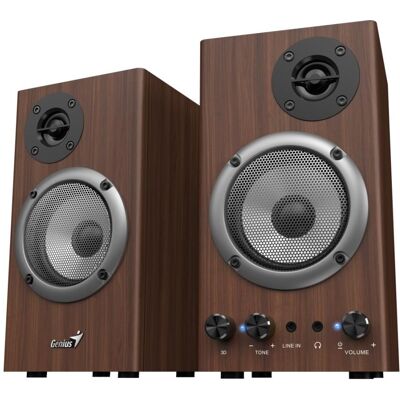 Genius reproducteur SP-HF500B, Haut-parleur PC, Marron Genius reproducteur SP-HF500B, Haut-parleur PC, Marron