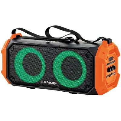 Prime3 Enceinte portable Bluetooth APS32 (5 h), Enceinte Bluetooth, Orange, Noir Prime3 Enceinte portable Bluetooth APS32 (5 h), Enceinte Bluetooth, Orange, Noir