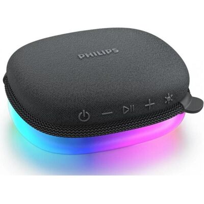 Philips Haut-parleur Bluetooth avec éclairage TAS2307BK/00 (7 h), Enceinte Bluetooth, Noir Philips Haut-parleur Bluetooth avec éclairage TAS2307BK/00 (7 h), Enceinte Bluetooth, Noir