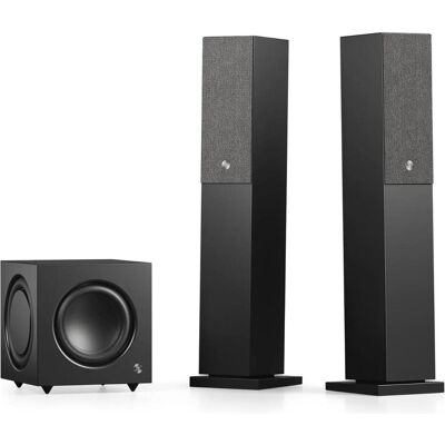 Audio Pro A38 W (1 paire, 150 W), Enceinte hifi + home cinéma, Noir Audio Pro A38 W (1 paire, 150 W), Enceinte hifi + home cinéma, Noir
