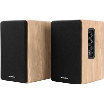 Thomson Lautsprecher WS902DUO (150 W), Enceinte hifi + home cinéma, Marron Thomson Lautsprecher WS902DUO (150 W), Enceinte hifi + home cinéma, Marron