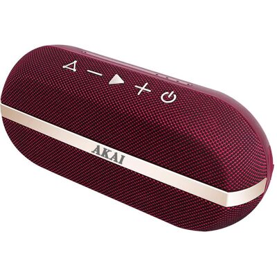 Akai PRZENOŚNY Haut-parleur BT ABTSW-30B étanche (12 h), Enceinte Bluetooth, Rouge Akai PRZENOŚNY Haut-parleur BT ABTSW-30B étanche (12 h), Enceinte Bluetooth, Rouge