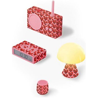 Lexon Keith Haring Heart Edition Gift Set (3 h), Enceinte Bluetooth, Rouge, Rose Lexon Keith Haring Heart Edition Gift Set (3 h), Enceinte Bluetooth, Rouge, Rose