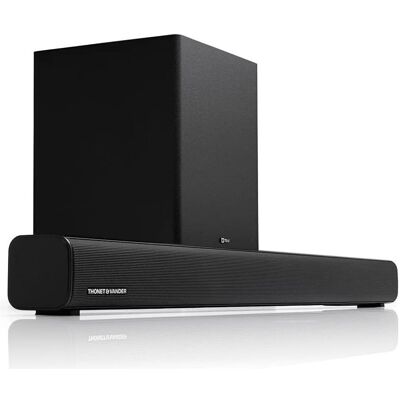 Barre de Son Bluetooth Thonet & Vander DUNN - 250W, Noir, 2.1 Canaux Barre de Son Bluetooth Thonet & Vander DUNN - 250W, Noir, 2.1 Canaux