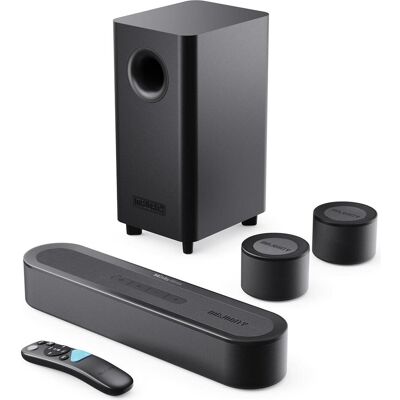 Majority Bowfell Halo 5.1 Atmos - Noir, Barre de son, Noir Majority Bowfell Halo 5.1 Atmos - Noir, Barre de son, Noir