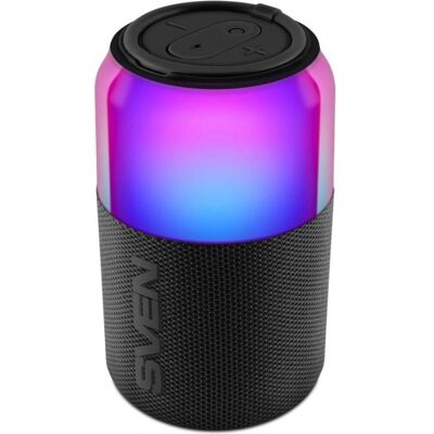Sven Enceinte PS-130, enceinte portable noire, 10 W, Bluetooth, TWS, USB, Enceinte Bluetooth, Noir Sven Enceinte PS-130, enceinte portable noire, 10 W, Bluetooth, TWS, USB, Enceinte Bluetooth, Noir