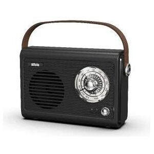 Silva Schneider Mono 1966 BT schwarz tragbares Retro-Radio mit 1500mAh Akku (FM, Bluetooth), Radio, Noir Silva Schneider Mono 1966 BT schwarz tragbares Retro-Radio mit 1500mAh Akku (FM, Bluetooth), Radio, Noir