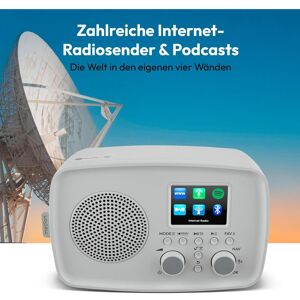 Medion LIFE Internetradio IRE-1 (MD89318) grau DAB+ Internetradio (DAB+ DAB, Radio Internet, Bluetooth, WiFi), Radio, Gris Medion LIFE Internetradio IRE-1 (MD89318) grau DAB+ Internetradio (DAB+ DAB, Radio Internet, Bluetooth, WiFi), Radio, Gris