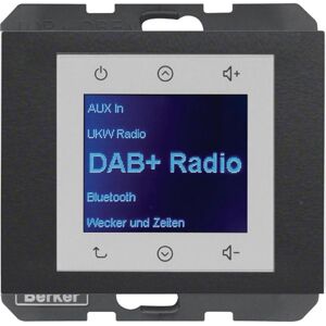 Berker BERK Radio Touch (DAB+ DAB, KW, Bluetooth), Radio, Gris Berker BERK Radio Touch (DAB+ DAB, KW, Bluetooth), Radio, Gris