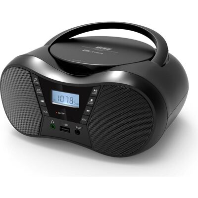 ELTA Lecteur radio CD LILA2 USB/BT Noir (FM, Bluetooth), Radio, Noir ELTA Lecteur radio CD LILA2 USB/BT Noir (FM, Bluetooth), Radio, Noir