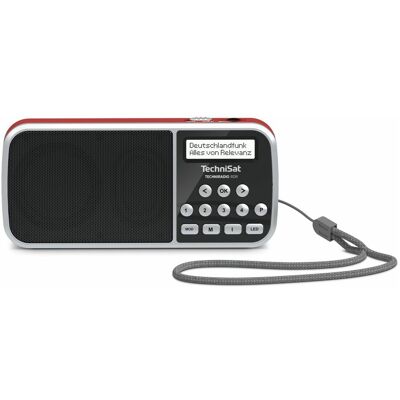 TechniSat Radio de poche DAB+Adaptateur secteur (DAB+ DAB, FM, Bluetooth), Radio, Rouge, Noir TechniSat Radio de poche DAB+Adaptateur secteur (DAB+ DAB, FM, Bluetooth), Radio, Rouge, Noir