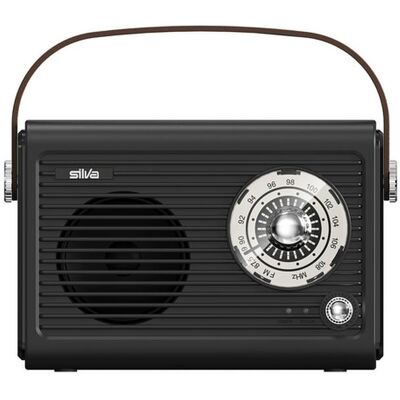 Silva Schneider Mono 1966 BT schwarz tragbares Retro-Radio mit 1500mAh Akku (FM, Bluetooth), Radio, Noir Silva Schneider Mono 1966 BT schwarz tragbares Retro-Radio mit 1500mAh Akku (FM, Bluetooth), Radio, Noir