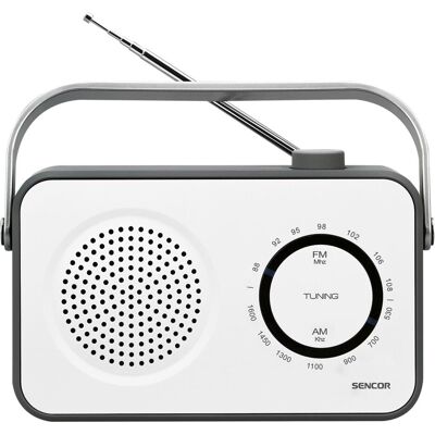 Sencor Radio AM (AM, FM), Radio, Blanc, Noir Sencor Radio AM (AM, FM), Radio, Blanc, Noir