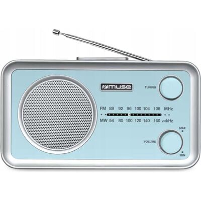 Muse Radio RADIO PRZENOŚNE MF-060VB FM/MW (FM, MF), Radio, Bleu Muse Radio RADIO PRZENOŚNE MF-060VB FM/MW (FM, MF), Radio, Bleu
