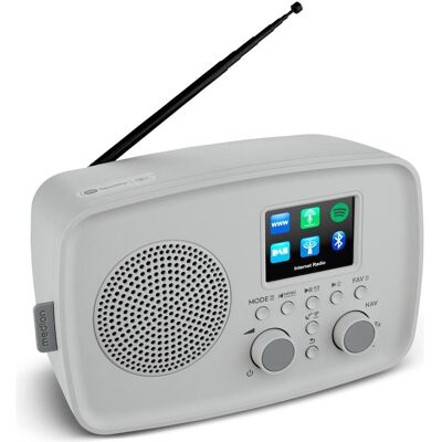 Medion LIFE Internetradio IRE-1 (MD89318) grau DAB+ Internetradio (DAB+ DAB, FM, Bluetooth, WiFi), Radio, Gris Medion LIFE Internetradio IRE-1 (MD89318) grau DAB+ Internetradio (DAB+ DAB, FM, Bluetooth, WiFi), Radio, Gris