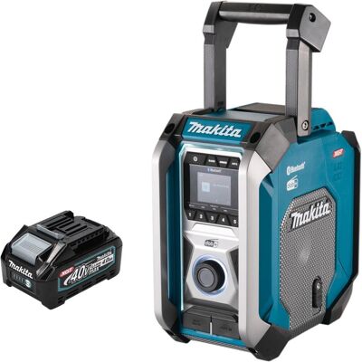 Makita MR 007 GM1 Radio de chantier sans fil 12 - 40 V max. Bluetooth DAB+ USB + 1x batterie 4,0 Ah (DAB+ DAB, FM, Bluetooth), Radio, Noir Makita MR 007 GM1 Radio de chantier sans fil 12 - 40 V max. Bluetooth DAB+ USB + 1x batterie 4,0 Ah (DAB+ DAB, FM, Bluetooth), Radio, Noir