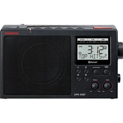Sangean Radio Bluetooth AM FM DAB+ (AM, DAB+ DAB, FM, Bluetooth), Radio, Noir Sangean Radio Bluetooth AM FM DAB+ (AM, DAB+ DAB, FM, Bluetooth), Radio, Noir