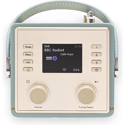 Roberts Revival Mini 2 (DAB, DAB+ DAB, FM, Bluetooth), Radio, Bleu Roberts Revival Mini 2 (DAB, DAB+ DAB, FM, Bluetooth), Radio, Bleu