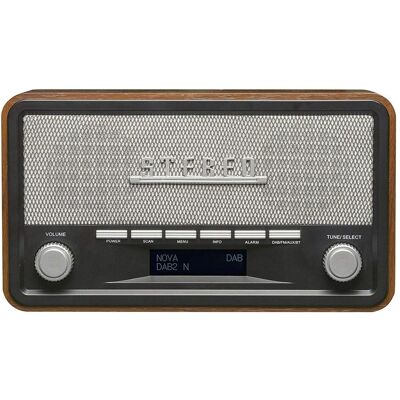 Denver DAB-18 (DAB+ DAB, FM, Bluetooth), Radio, Marron, Gris, Noir Denver DAB-18 (DAB+ DAB, FM, Bluetooth), Radio, Marron, Gris, Noir